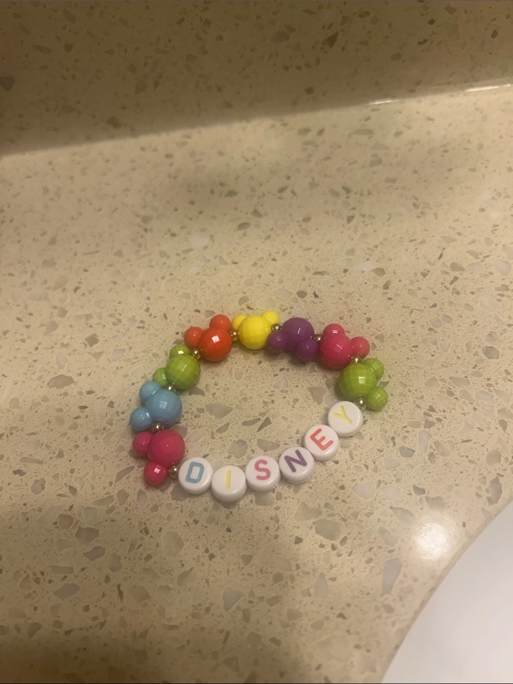 Disney Letter Bead Bracelet - Multicolor